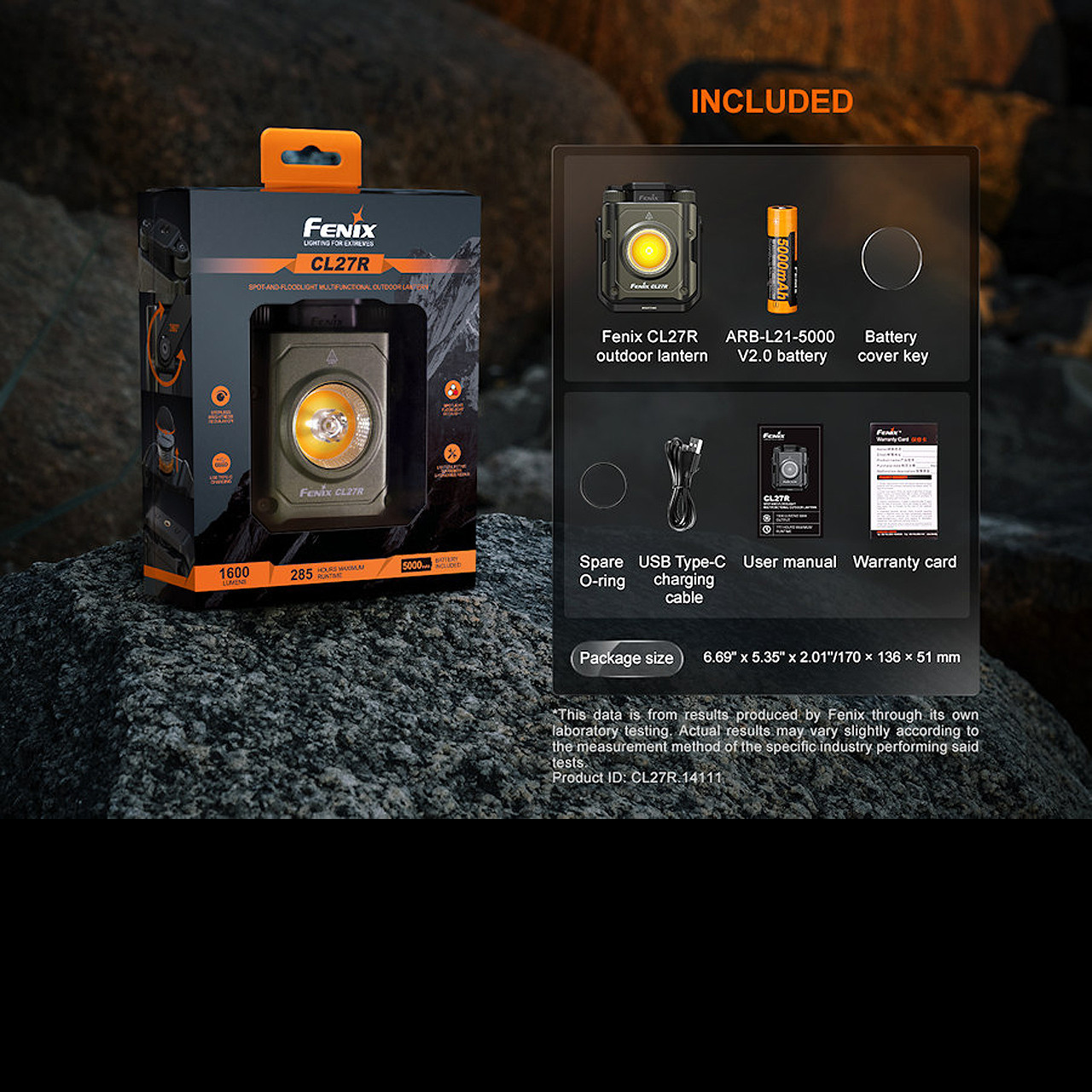 Fenix CL27R Multi-Beam Rechargeable Lantern | Heinnie Haynes