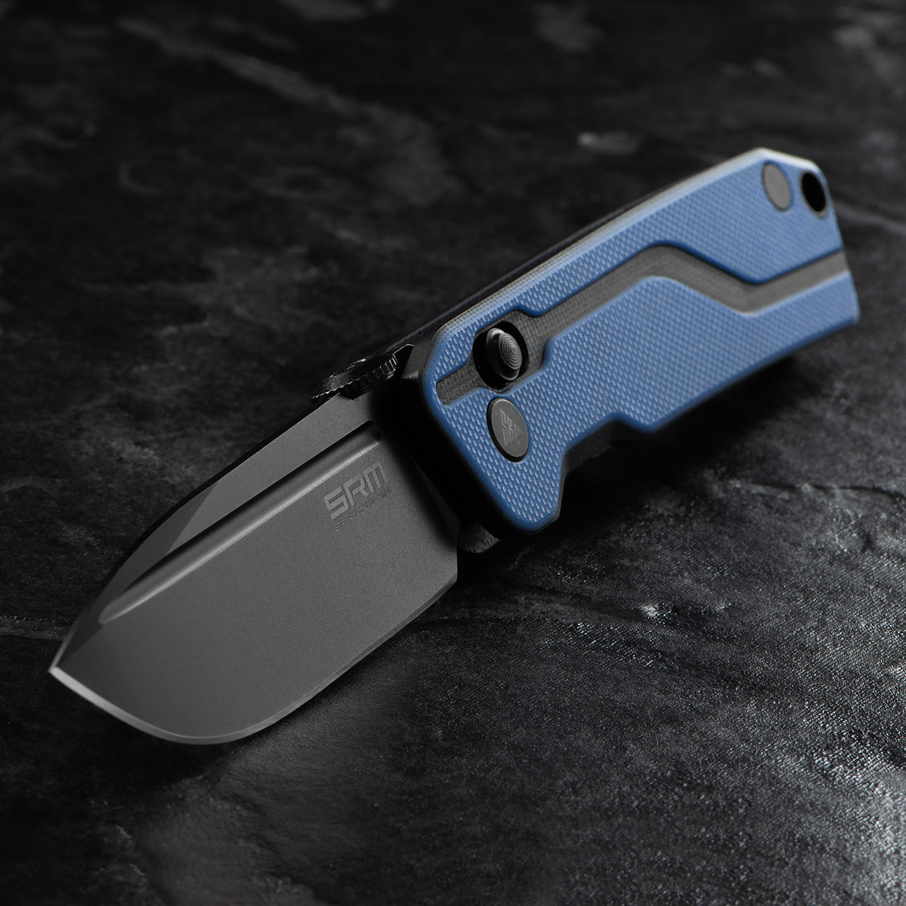 SRM Rubik 7228 Black Folding Knife | Heinnie Haynes