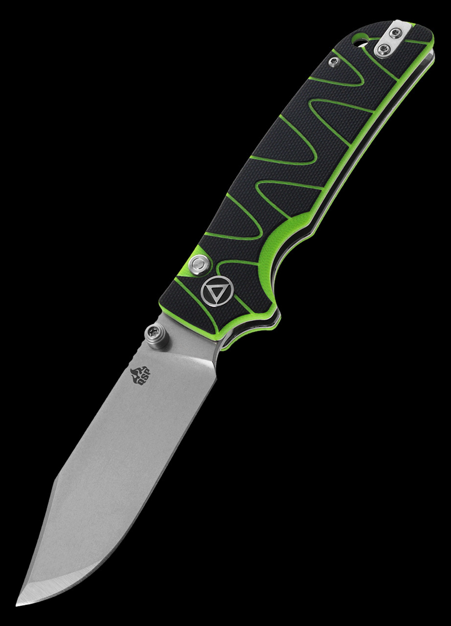 QSP Kali G10 Neon Stonewashed Folding Knife | Heinnie Haynes