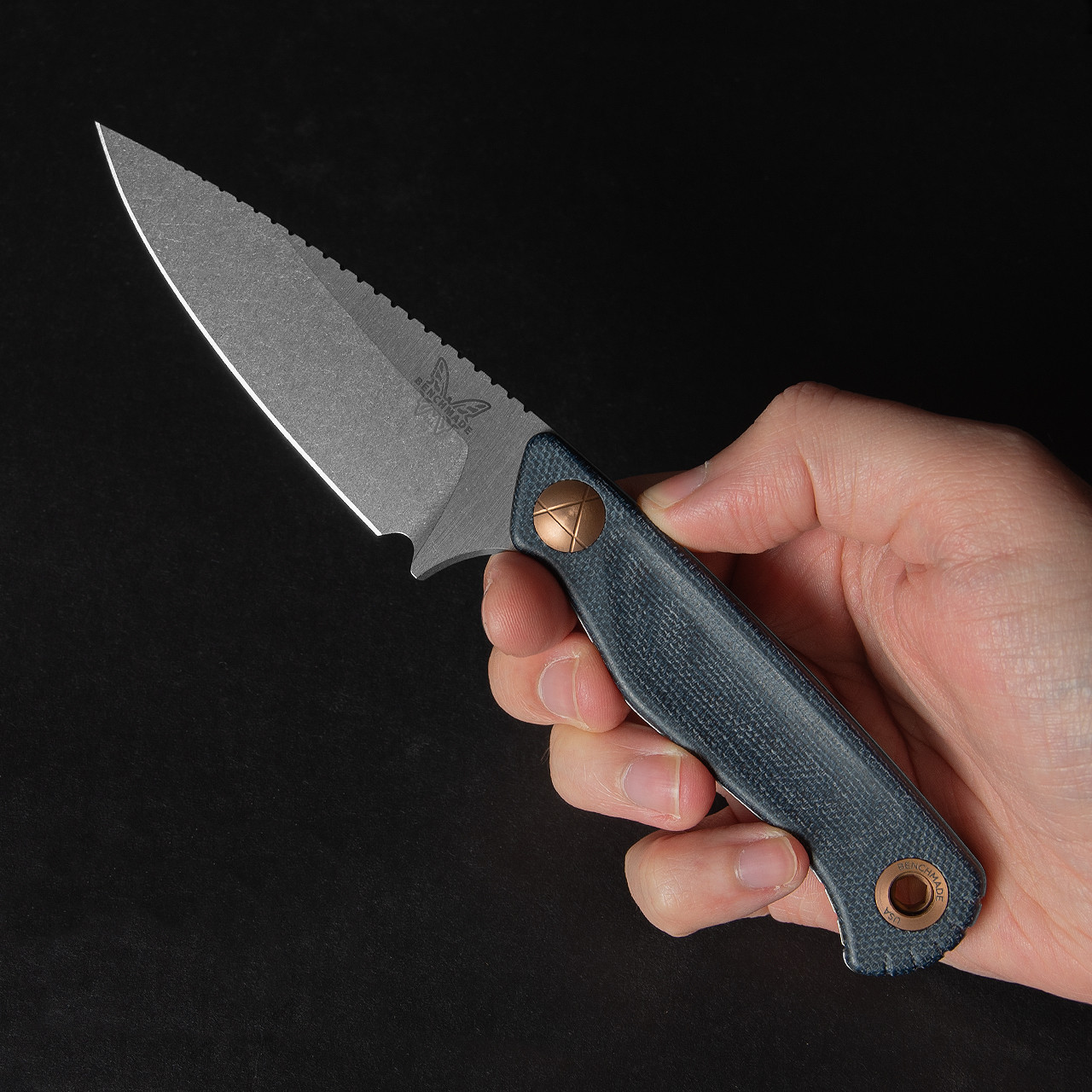 Benchmade Dacian 203 Denim Micarta Fixed Blade | Heinnie Haynes