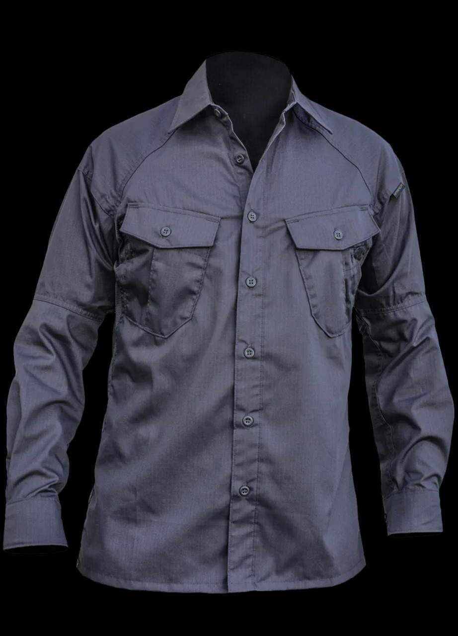 Kitanica Lightweight Vented Shirt L/S Grey | Heinnie Haynes