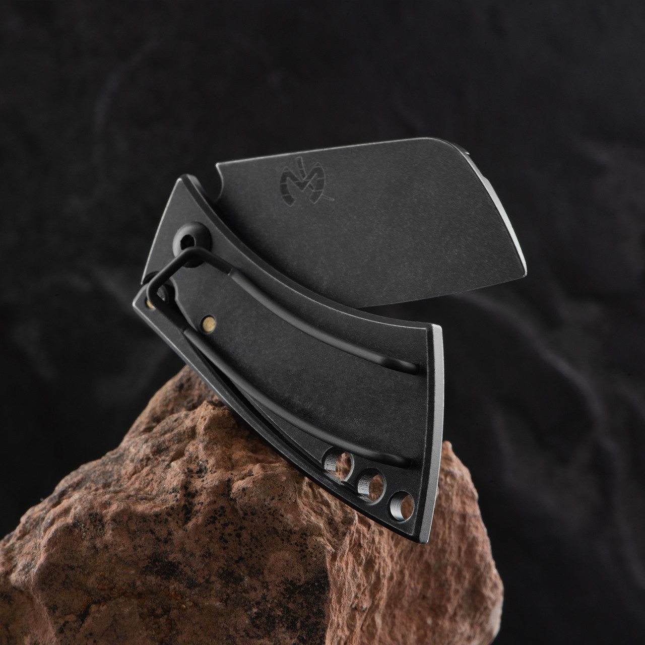 Max Knives X Torpen Black Folding Knife | Heinnie Haynes