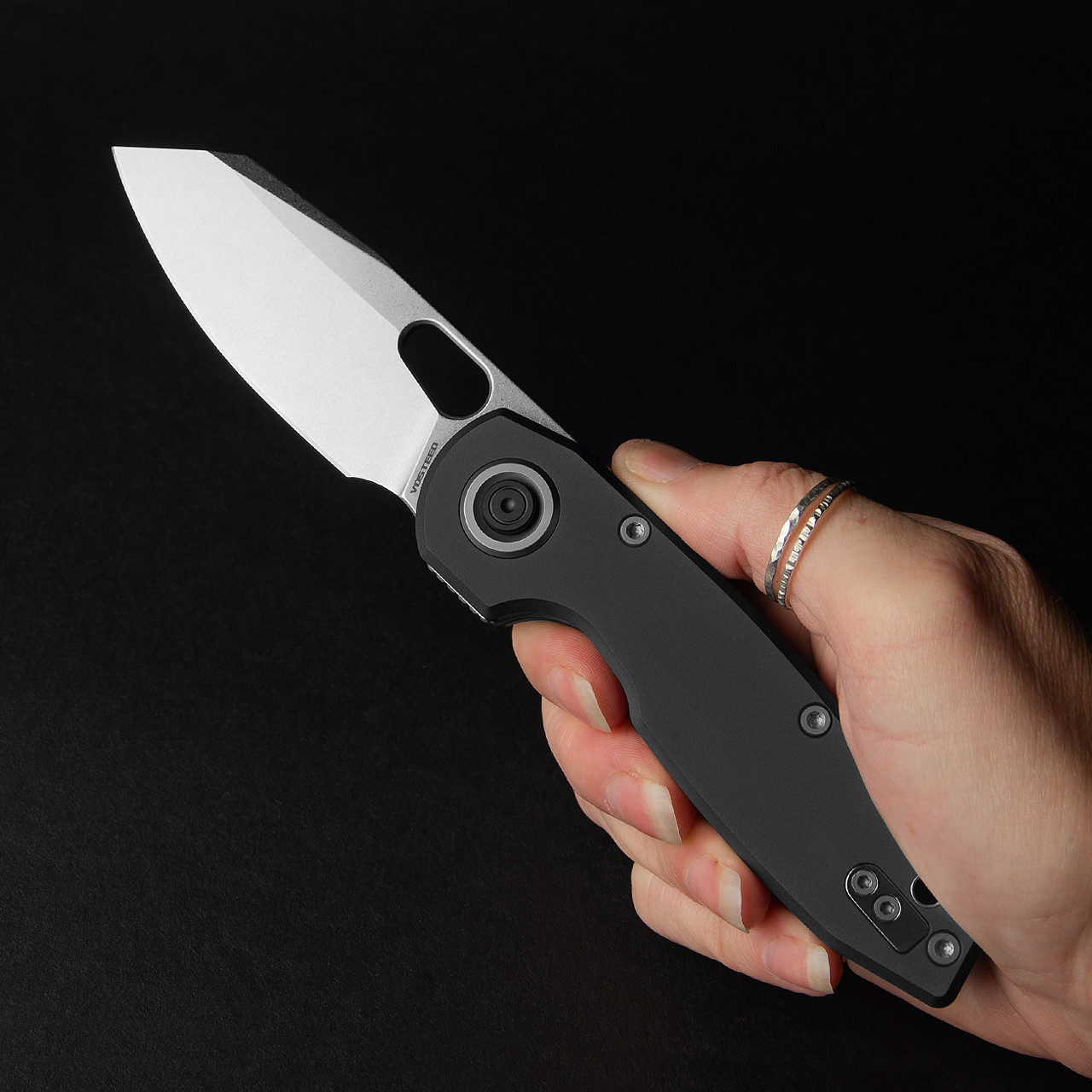 【希少】Vosteed Ankylo アルミニウムハンドル 154CM鋼材 Ankylo 154CM Vanchor Lock | Reliable Aluminum EDC Knife