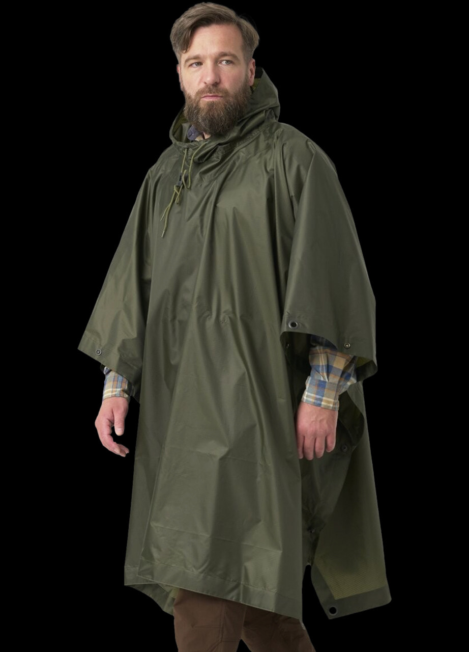●XEXYMIX●Quilted Hood Packable Poncho /Olive Haze ○XEXYMIX○Quilted Hood Packable Poncho /Olive Haze