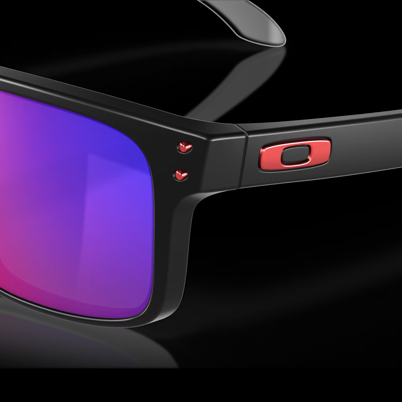 Oakley Holbrook Matte Black Red Lens | Heinnie Haynes