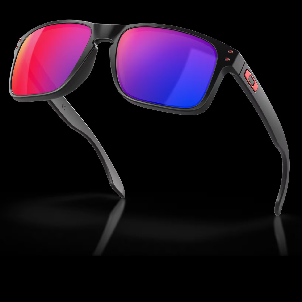 Oakley Holbrook Matte Black Red Lens | Heinnie Haynes