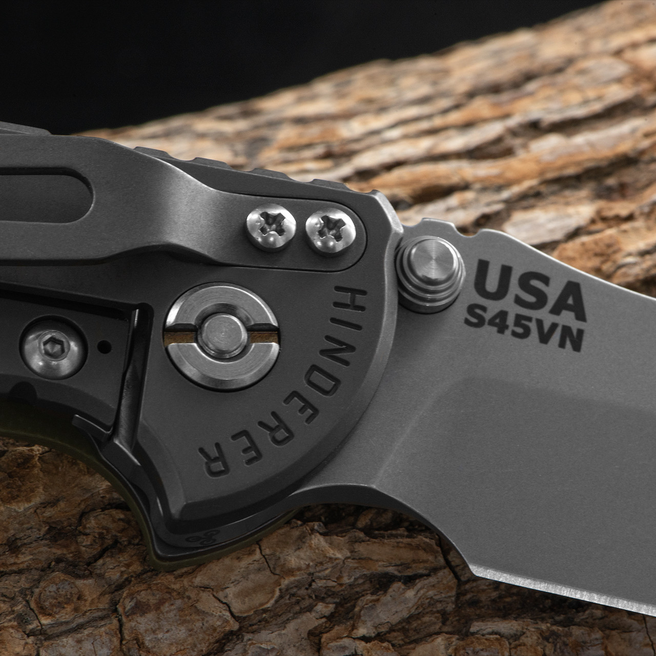 Hinderer XM-18 NF Bowie G10 Bronze / OD | Heinnie Haynes