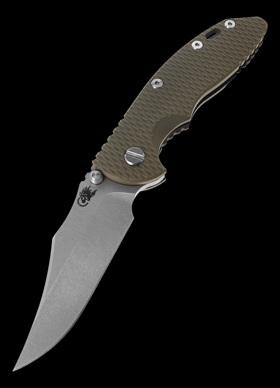 Hinderer XM-18 NF Bowie G10 Bronze / OD | Heinnie Haynes