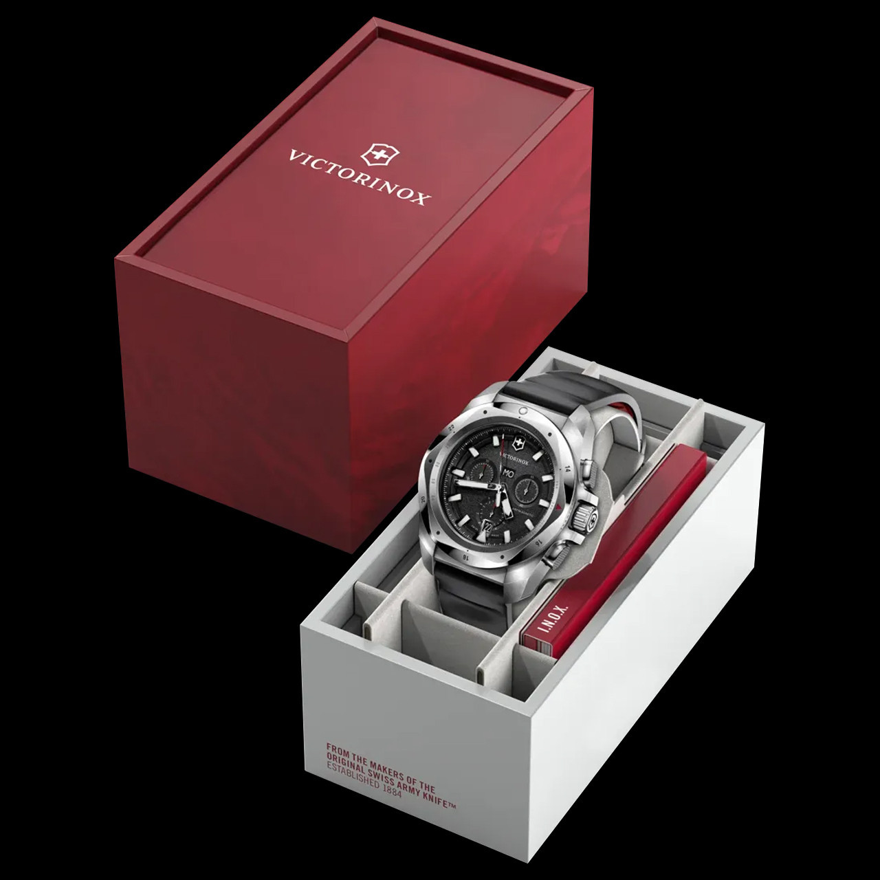 Victorinox I.N.O.X. Chrono 43, SIR, BLK dial, BLK rubber | Watch