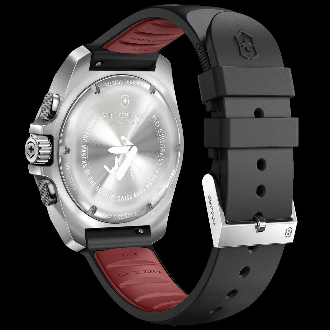 Victorinox I.N.O.X. Chrono 43, SIR, BLK dial, BLK rubber | Watch