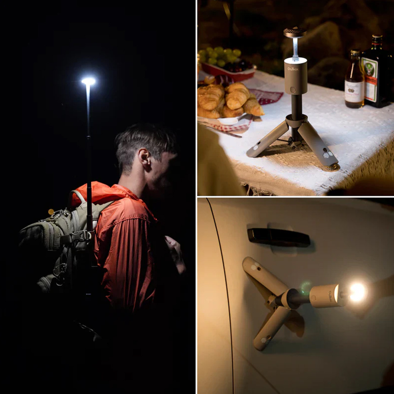 Telescopic Outask デザートイエロー OUTASK Lantern Other | Yellow Desert ライト・ランタン