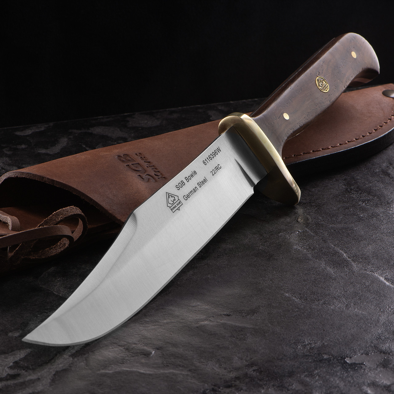 Puma SGB Jacaranda Wood Bowie Knife Fixed Blade
