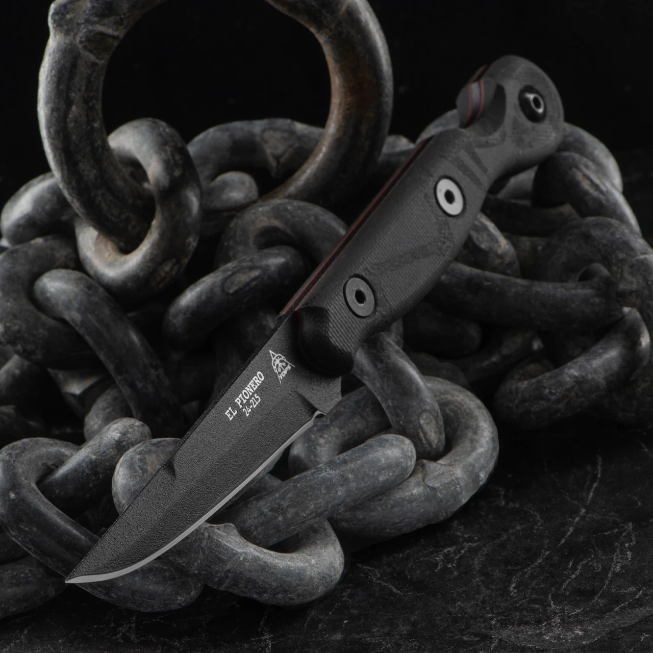 Tops El Pionero Blackout Edition | Fixed Blade