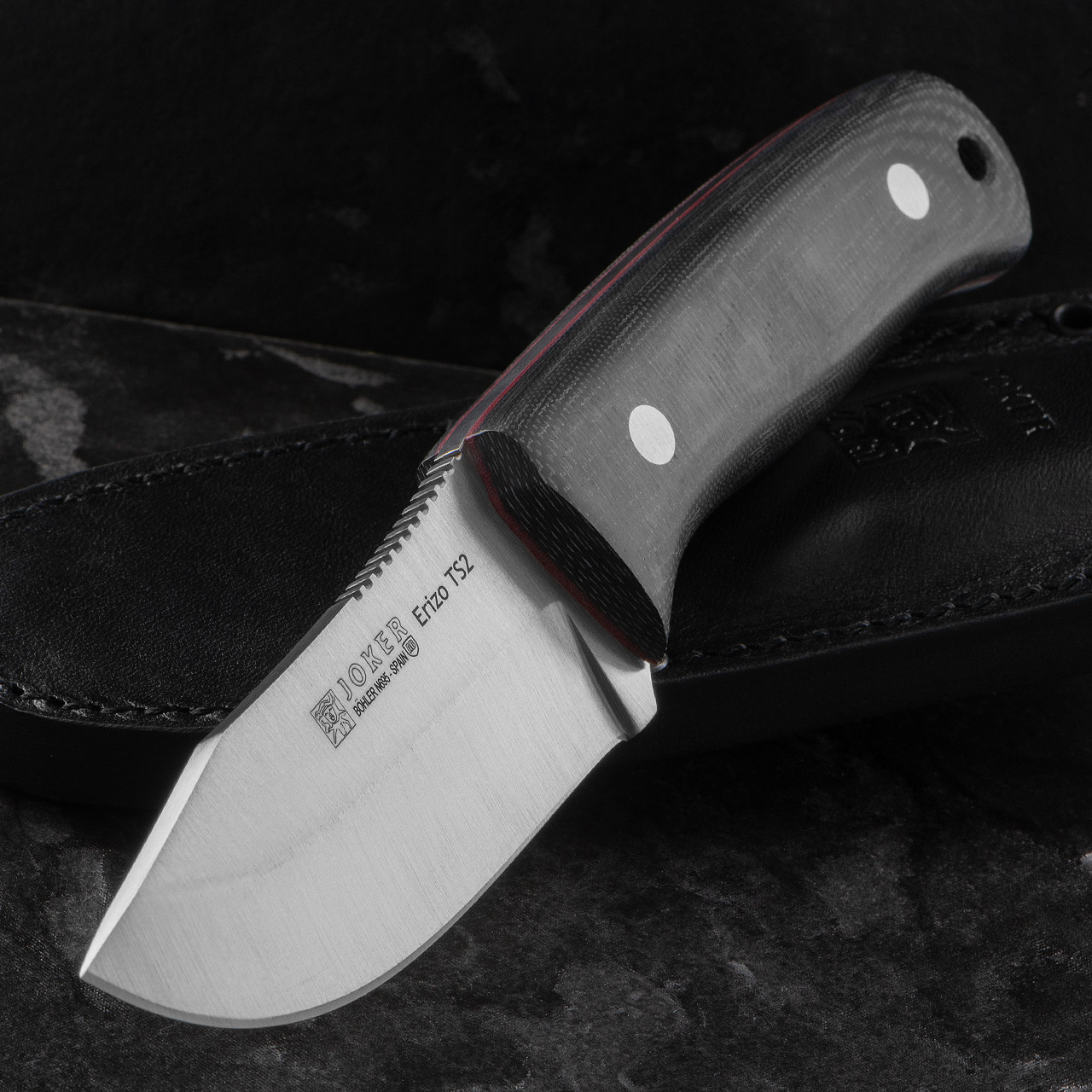 Joker Erizo TS2 Black Micarta | Fixed Blade