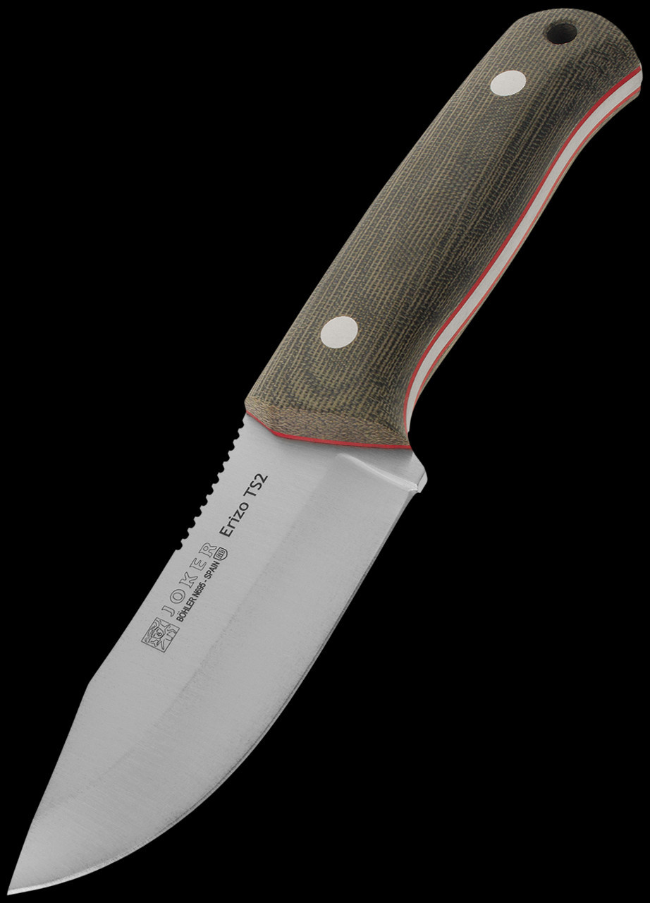 Joker Erizo TS2 Green Micarta & Firesteel | Fixed Blade