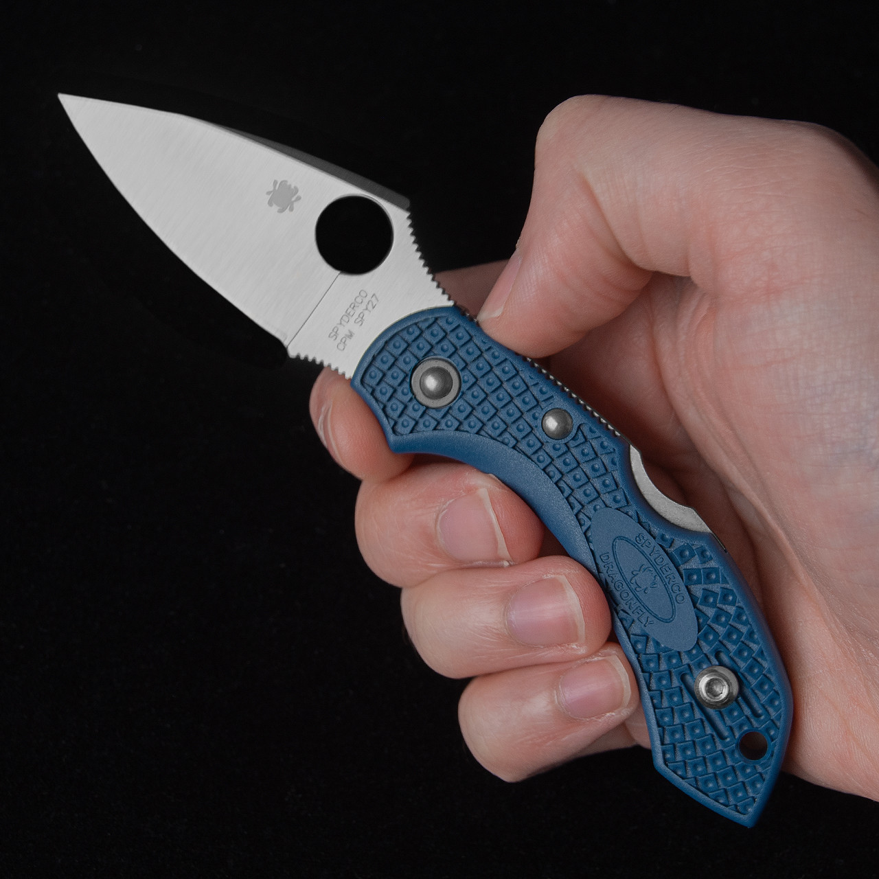 Spyderco Dragonfly 2 Cobalt Blue FRN CPM SPY27 | Folding Pocket Knife