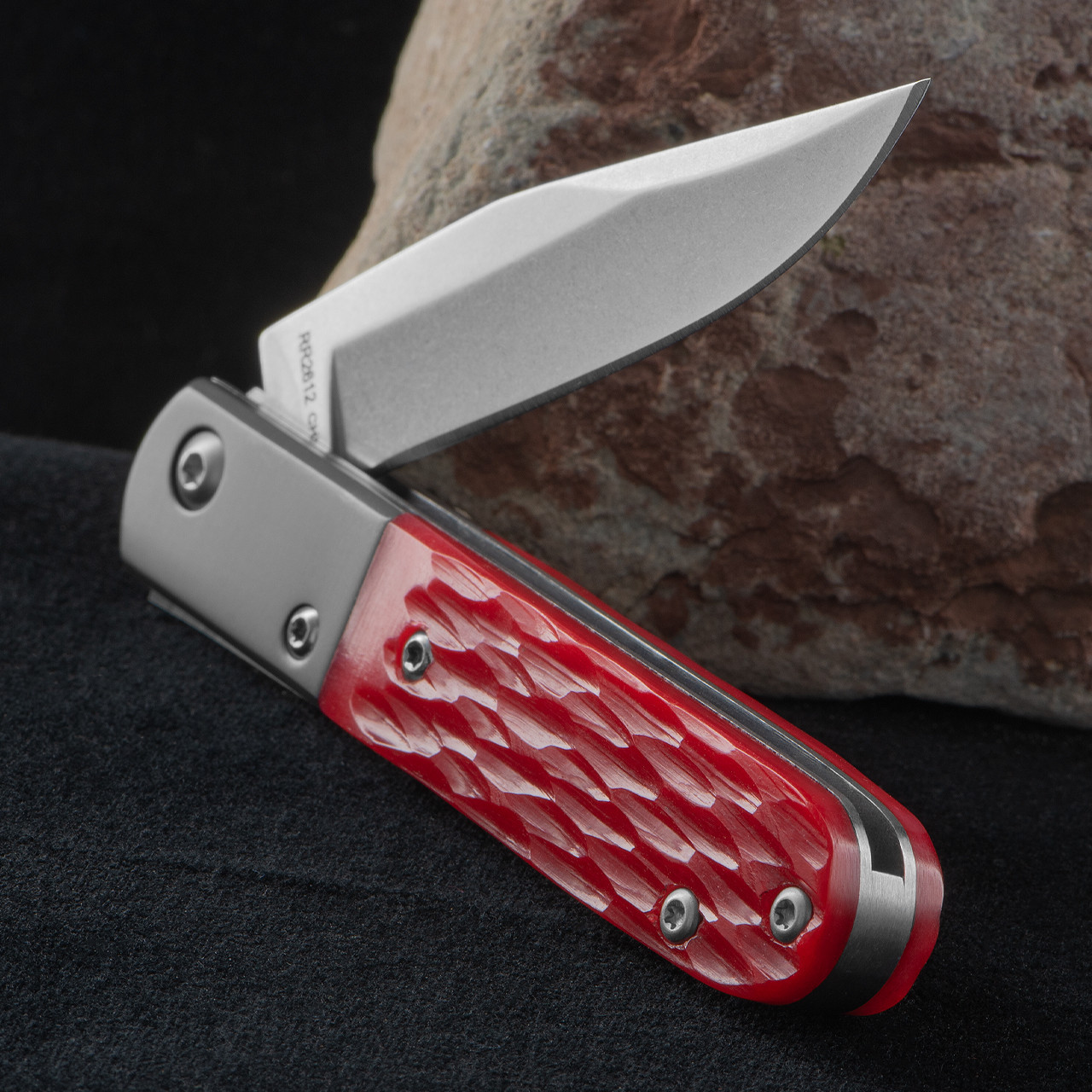 Rough Ryder Barlow Red Jigged Bone | UK Carry Friendly Folding Knife