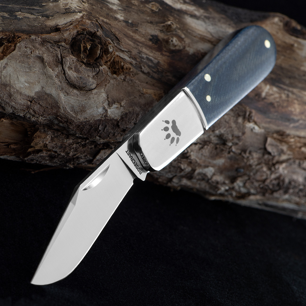 Rosecraft Otter Creek Barlow | Blue Denim Micarta