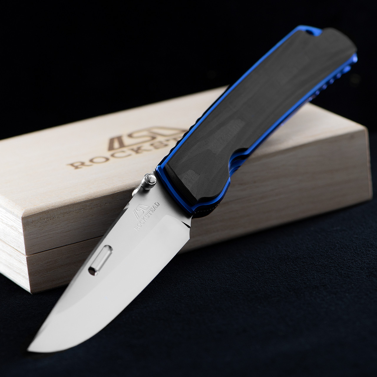 Rockstead HIGOIIX-CF-ZDP (BL) | Folding Pocket Knife