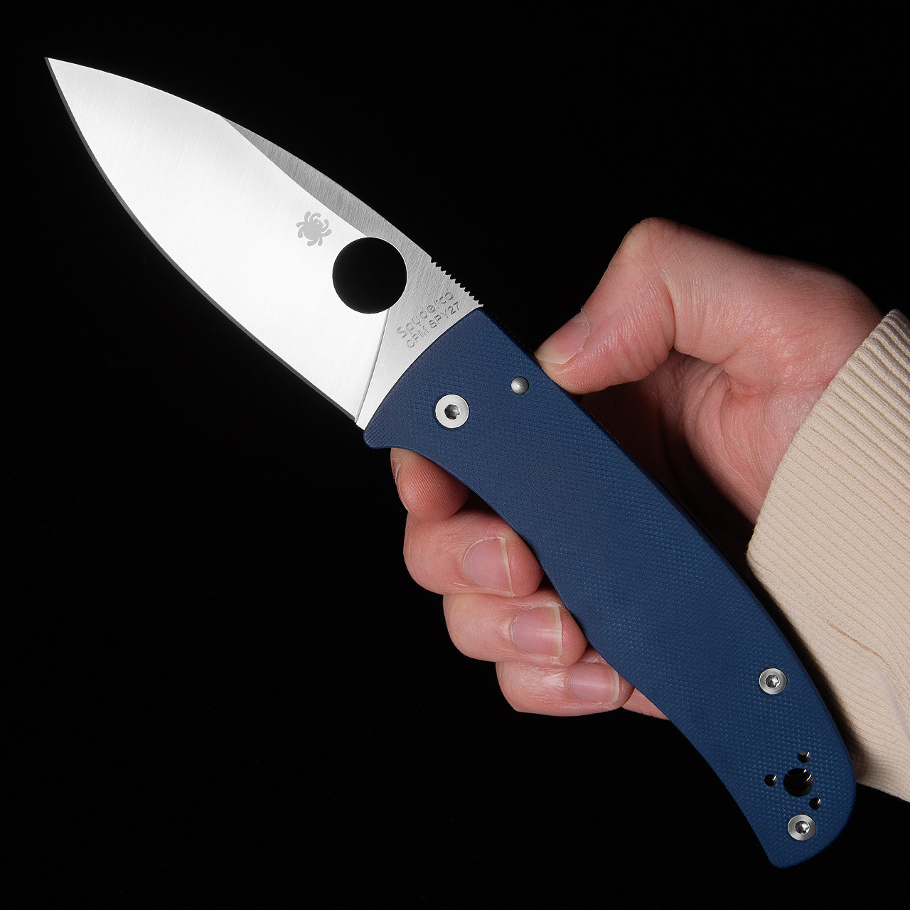 Spyderco Bodacious Cobalt Blue G10 | Folding Pocket Knife