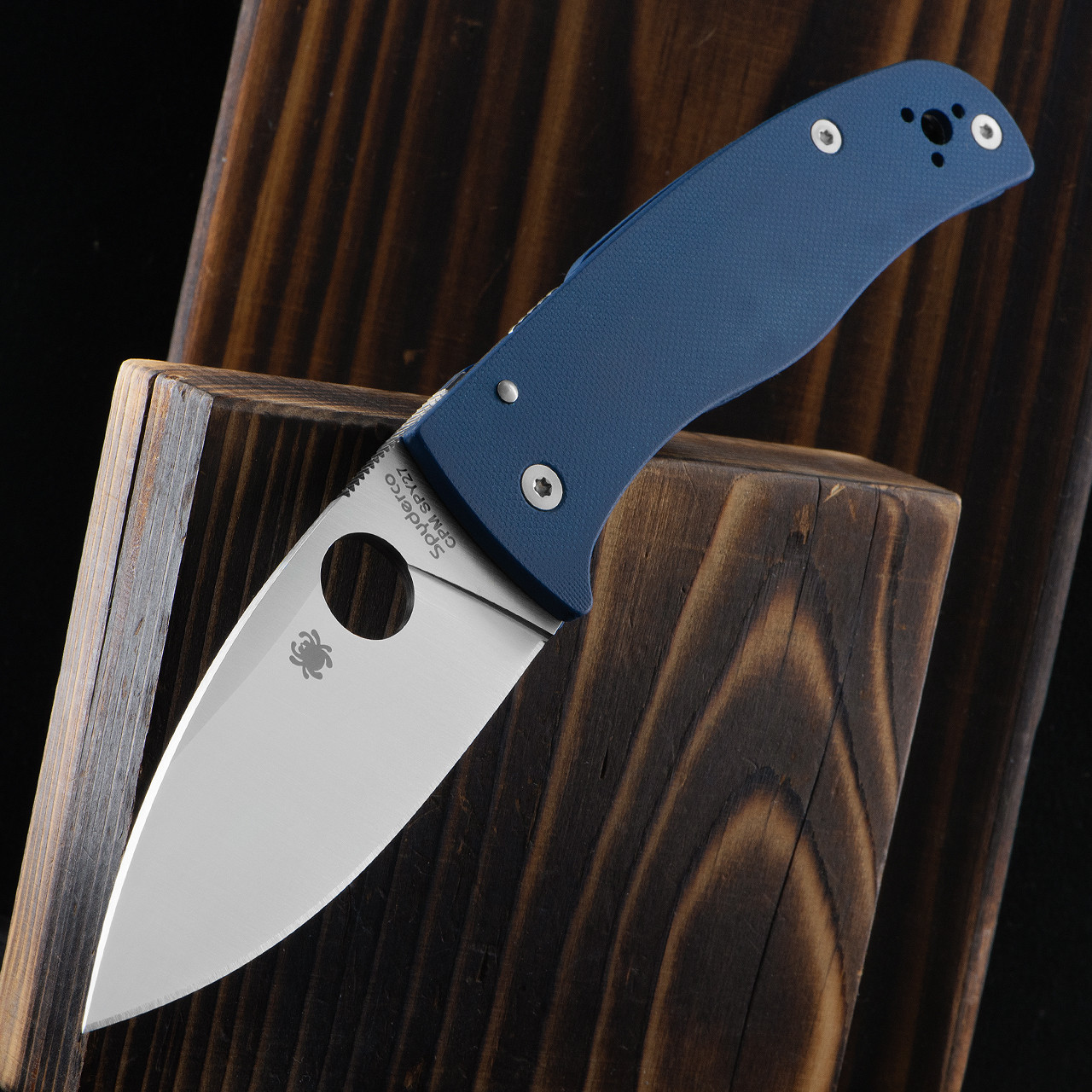 Spyderco Bodacious Cobalt Blue G10 | Folding Pocket Knife