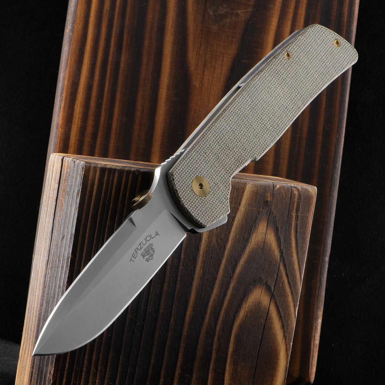 Fox OG01 OG Micarta OD Green | Folding Pocket Knife