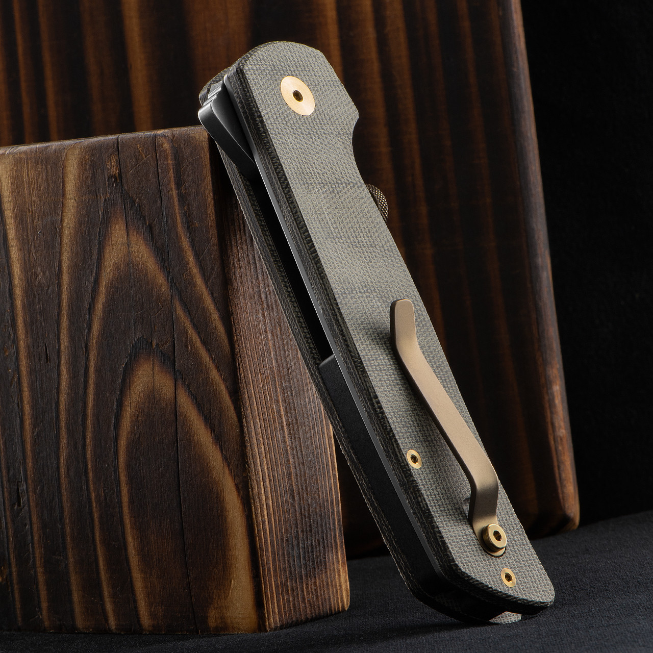 Fox OG01 OG Micarta OD Green | Folding Pocket Knife