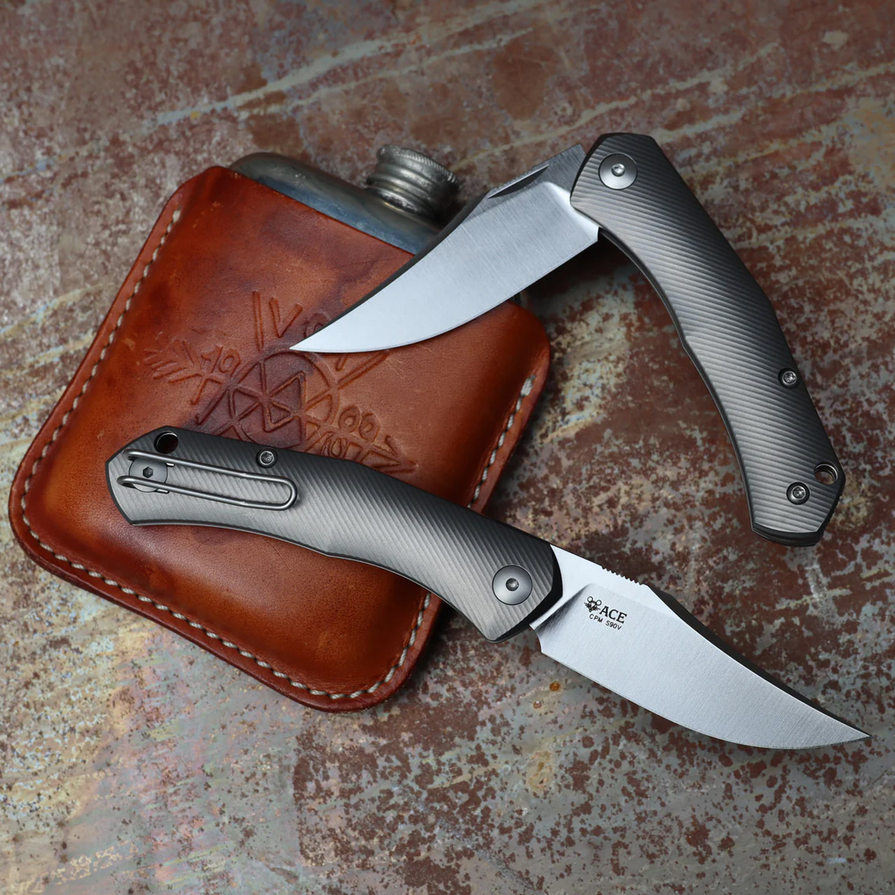 Giant Mouse Ace Jutland Slipjoint Titanium | Folding Pocket Knife