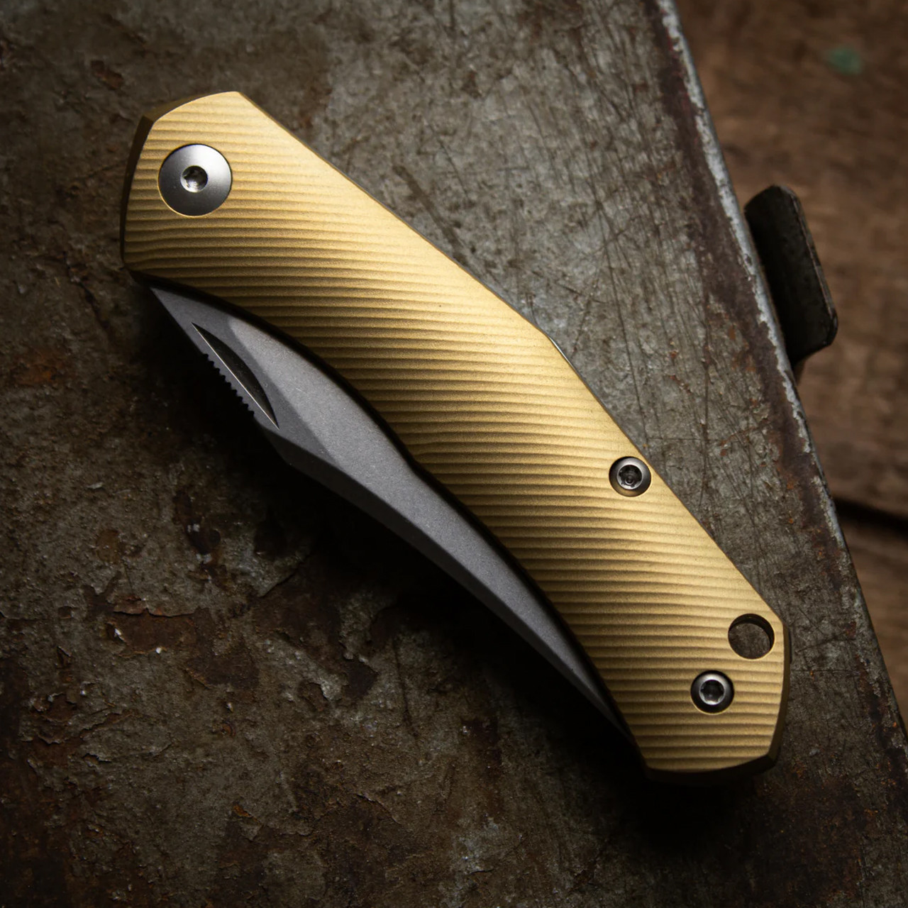 Giant Mouse Ace Jutland Slipjoint Brass| Folding Pocket Knife