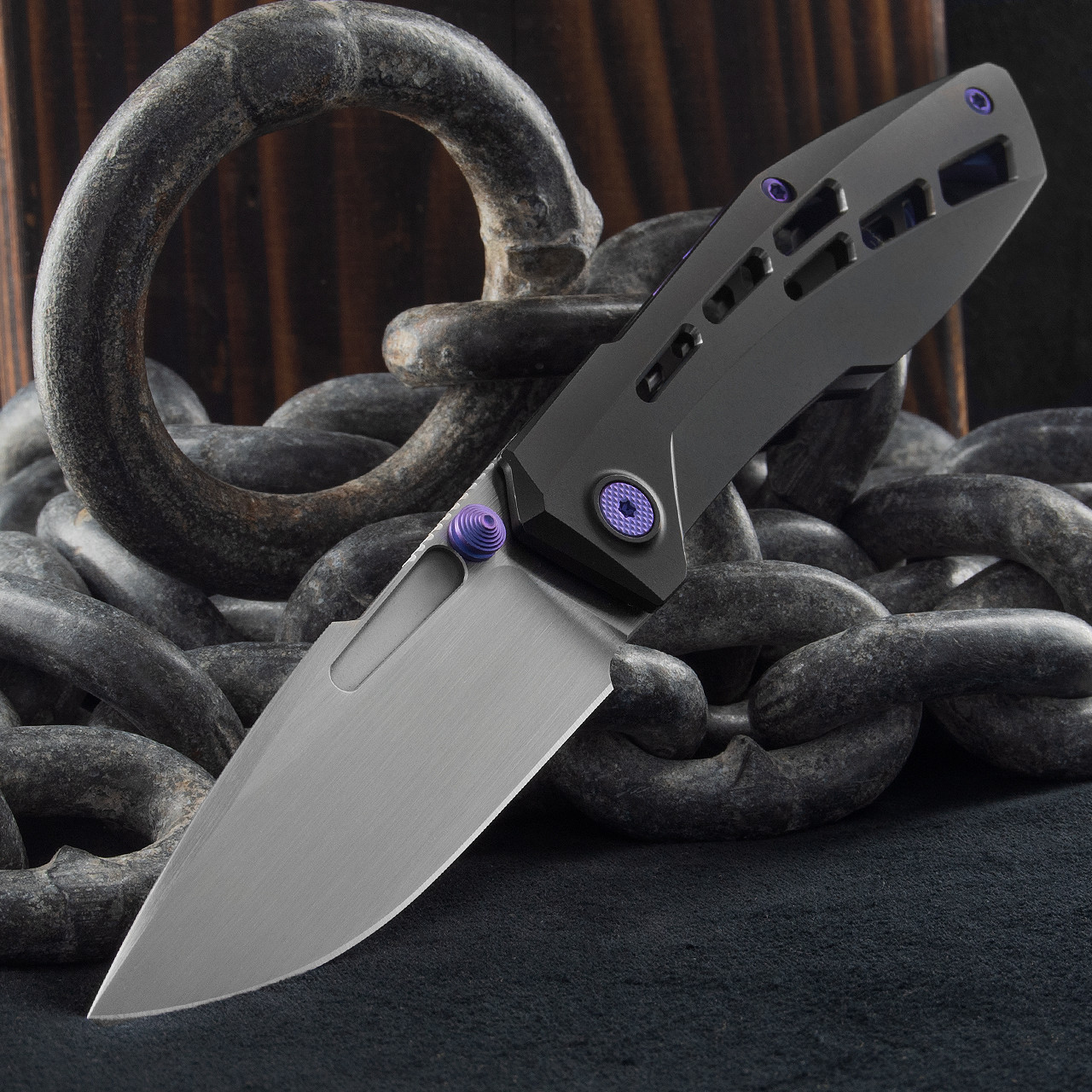 Null Raiden R2 Aero Blurple | Folding Pocket Knife