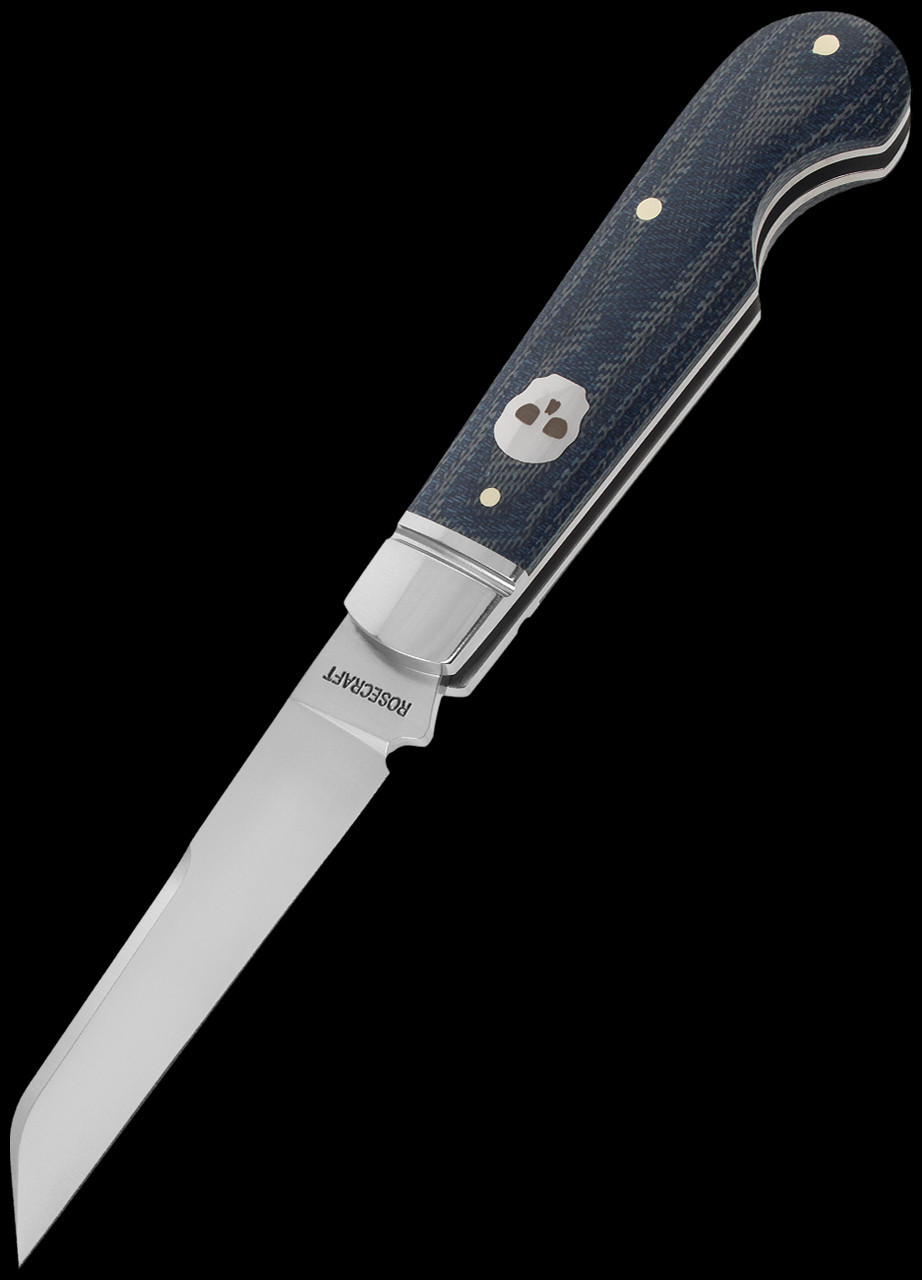 Rosecraft Elk River Easy Open Jack Denim Micarta | UK Carry