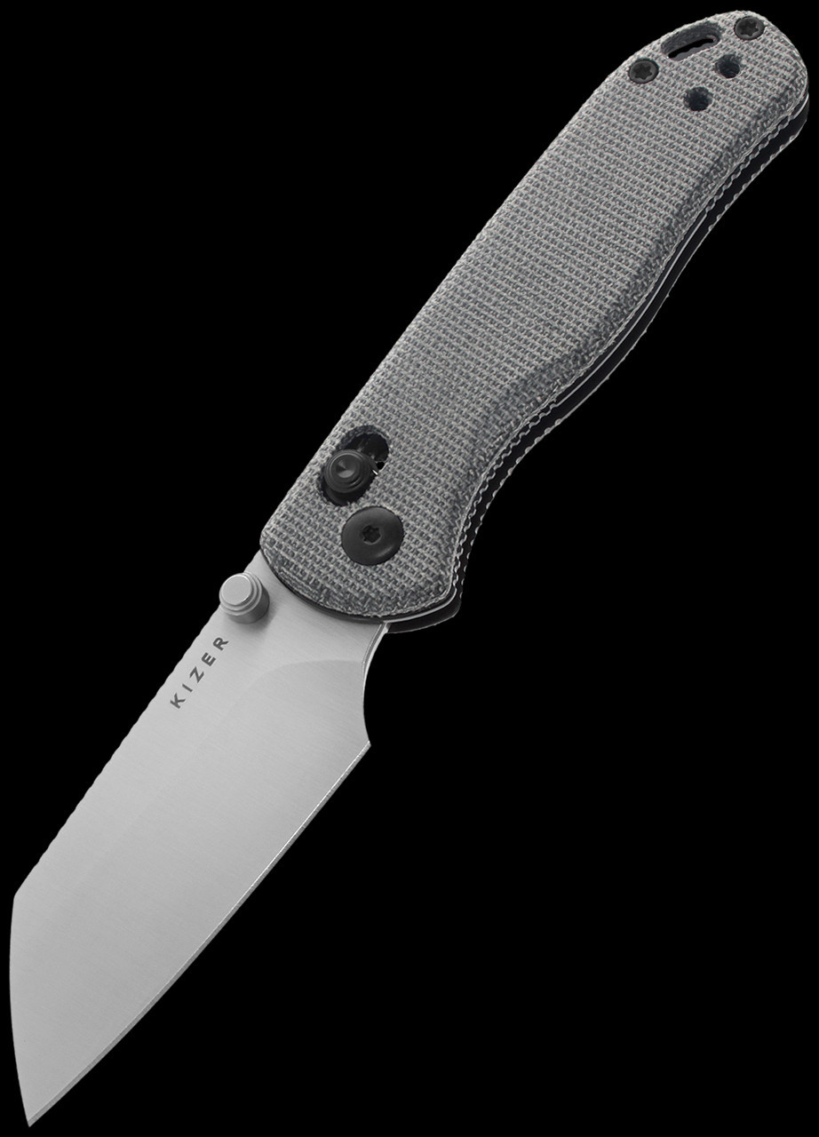 Kizer Drop Bear 2 Black Micarta | Folding Pocket Knife