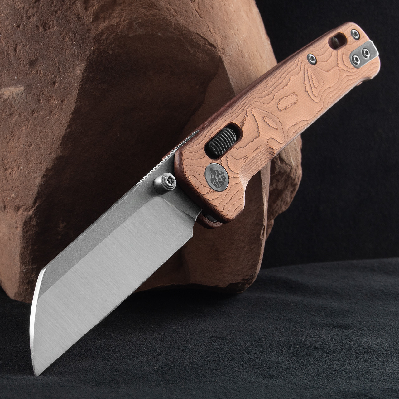 QSP Penguin Glyde Lock G10 Copper Foil | Folding Pocket Knife
