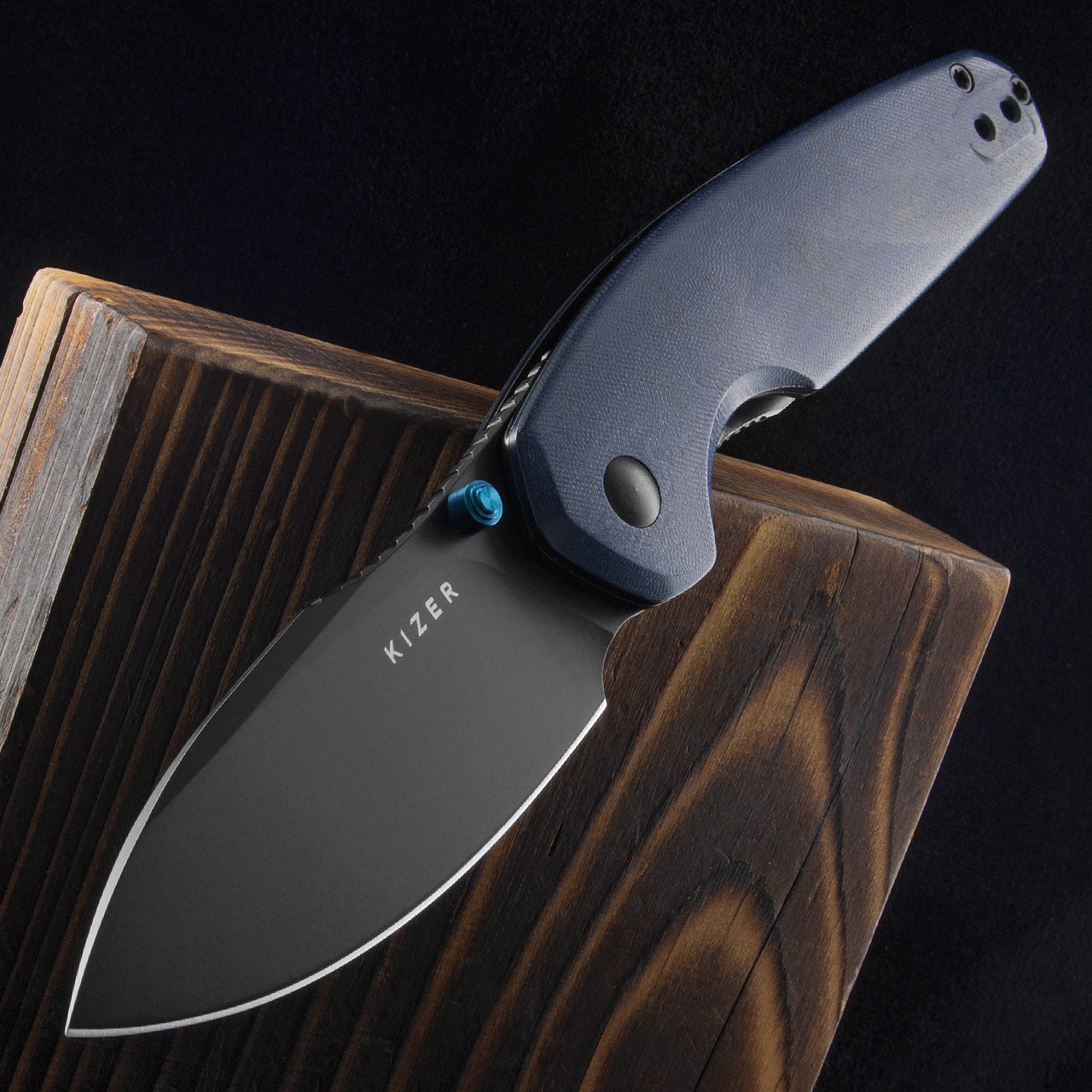 Kizer Meteora Blue Canyon Richlite | Folding Pocket Knife