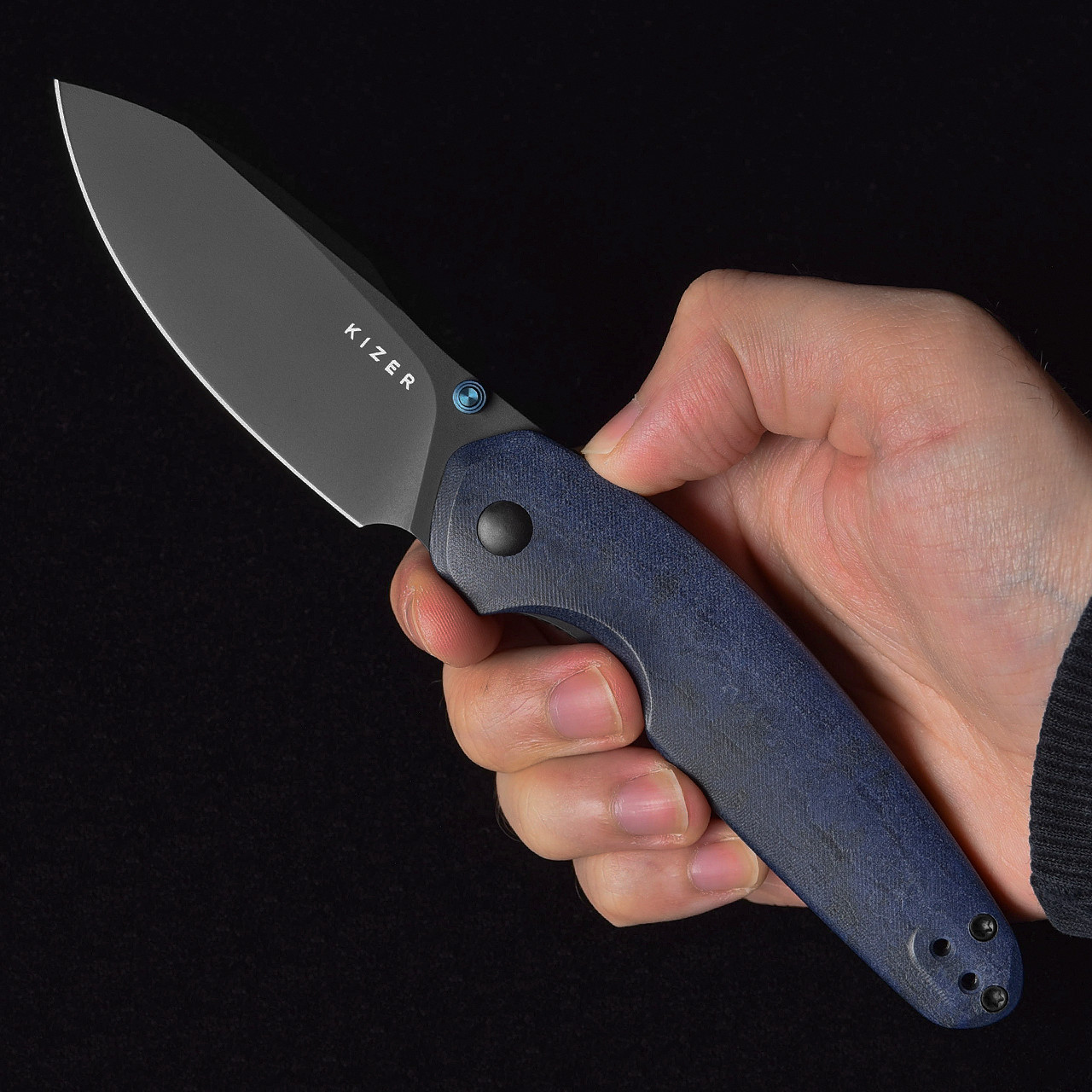 Kizer Meteora Blue Canyon Richlite | Folding Pocket Knife