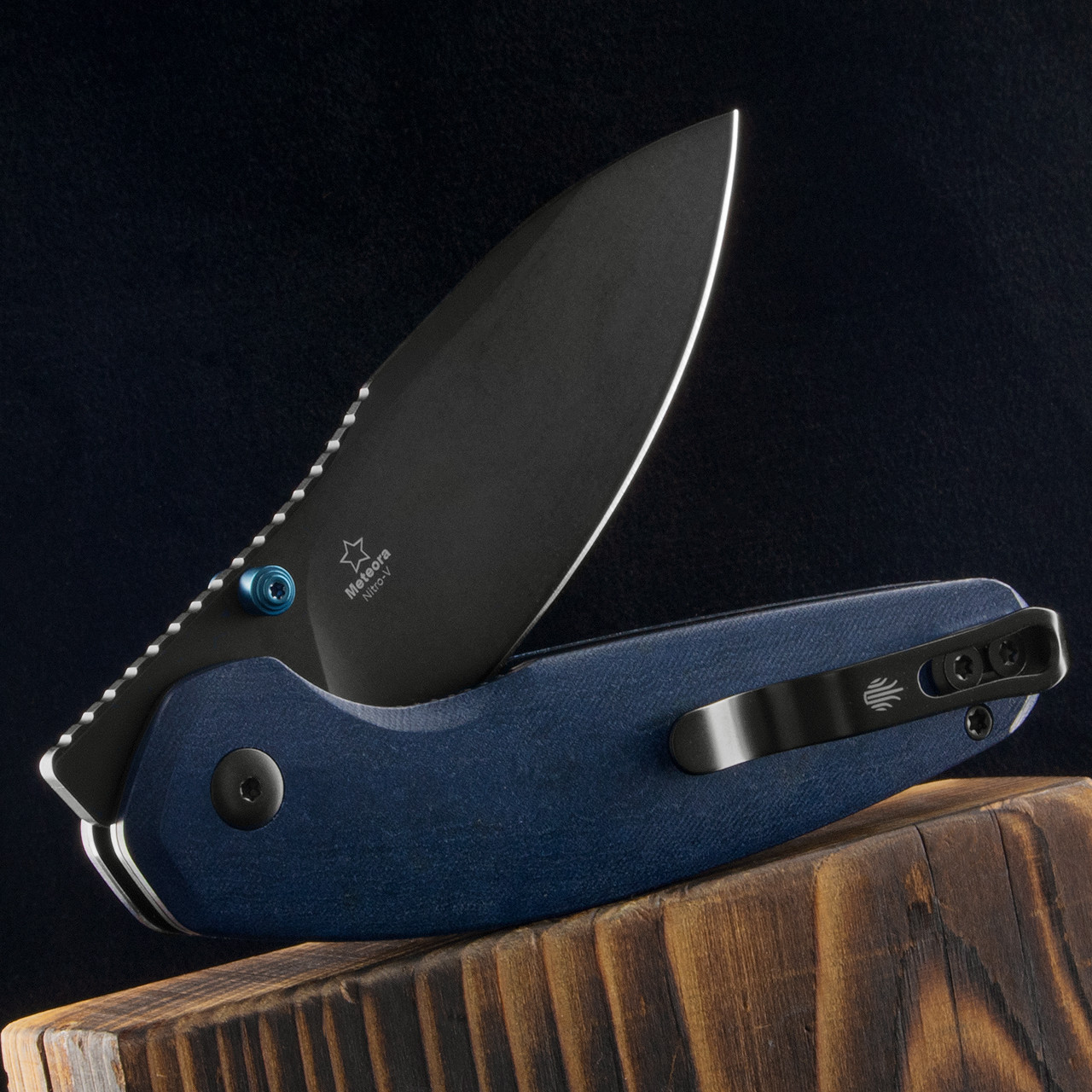 Kizer Meteora Blue Canyon Richlite | Folding Pocket Knife