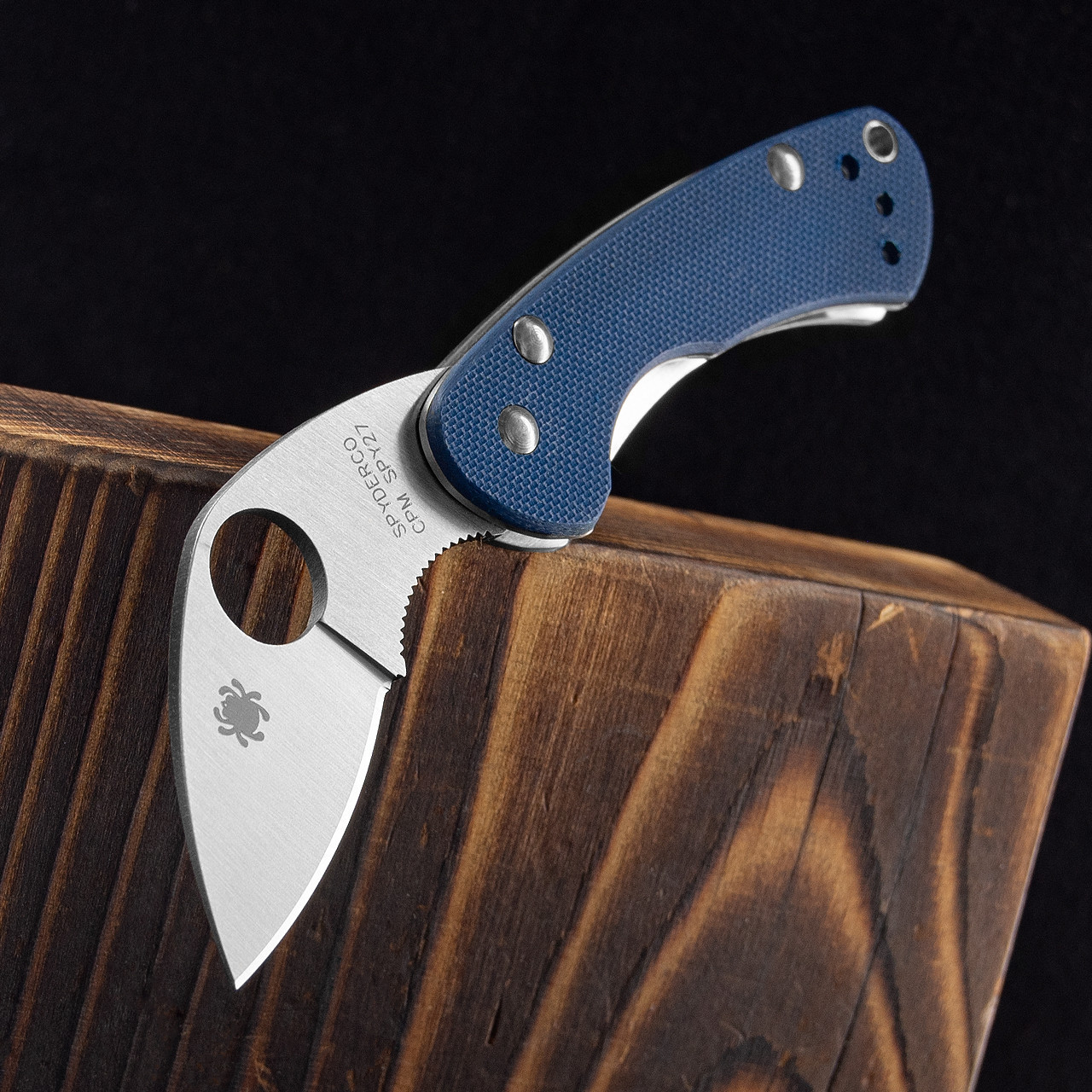 Spyderco Balance Cobalt Blue G10 | Folding Pocket Knife