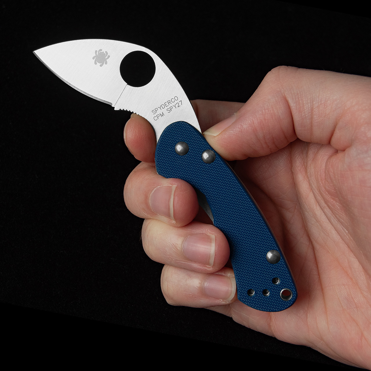 Spyderco Balance Cobalt Blue G10 | Folding Pocket Knife