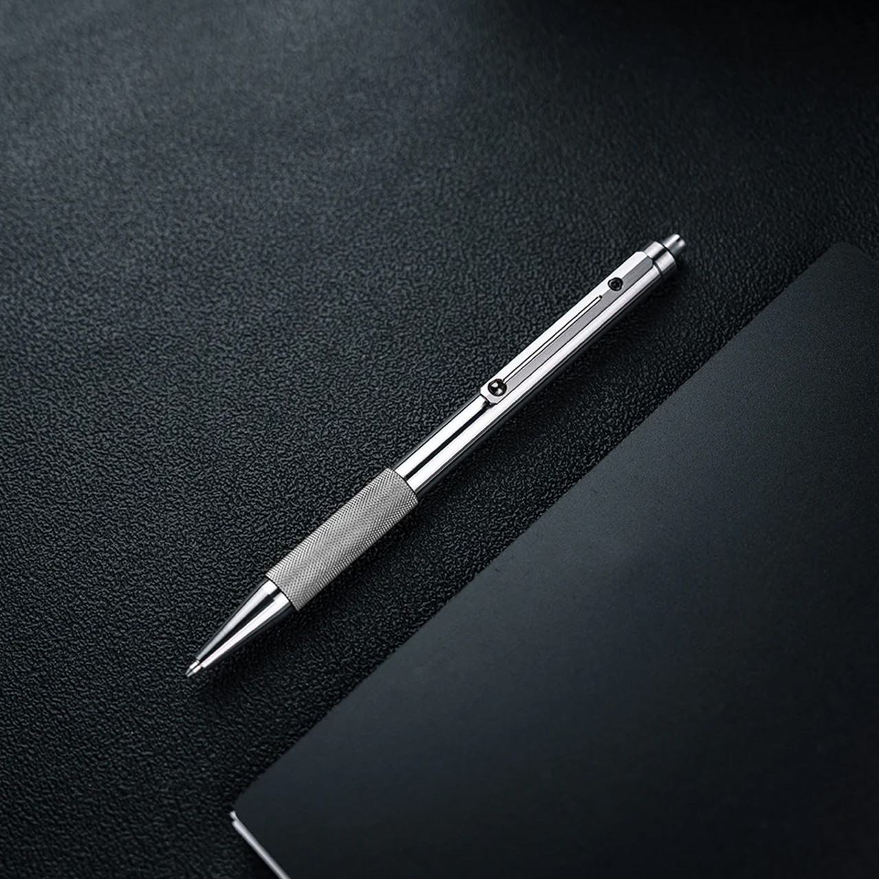 Titaner Titanium Dragon Pearl Pen - Knurling | Tactical Pen