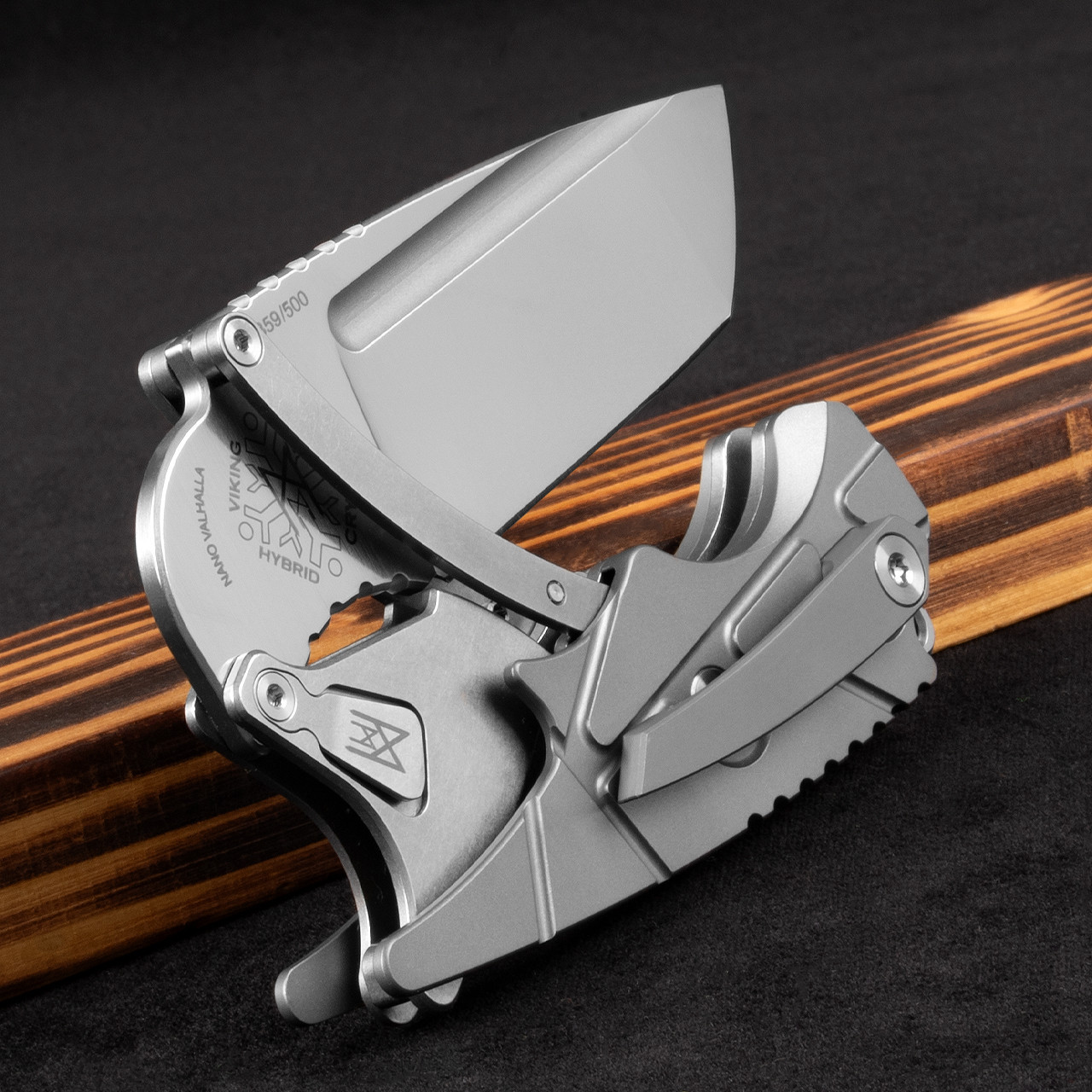 Midgards-Messer Nano Valhalla Titanium | Folding Pocket Knife