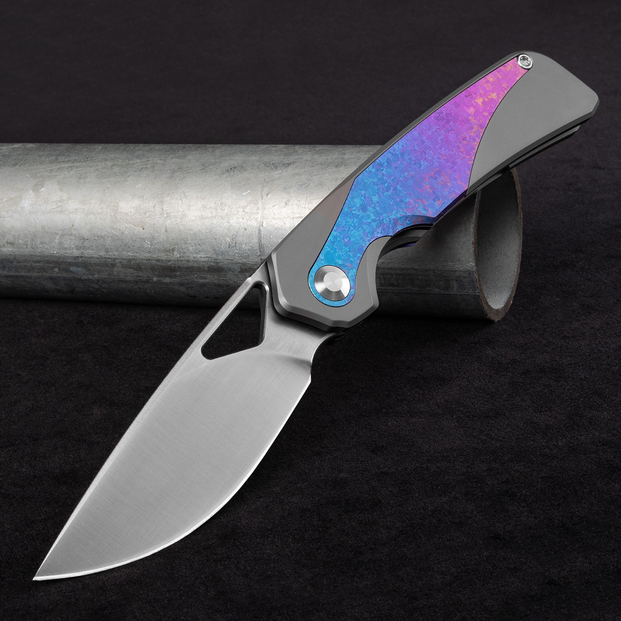 Kizer Topsail S45VN Crystallized Titanium | Folding Pocket Knife