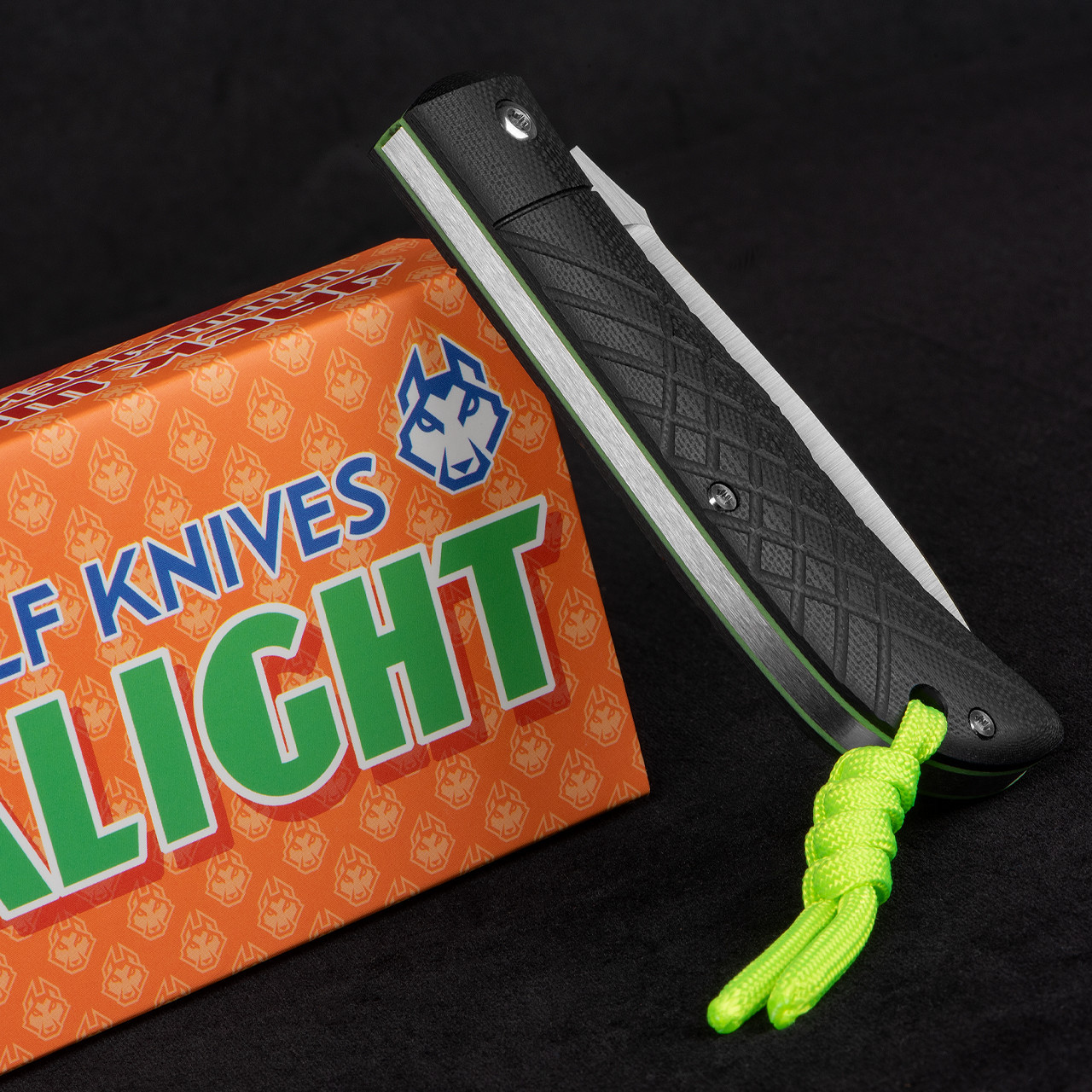 Jack Wolf Knives Timber Jack Black G10 Cross Hatch 2 | Folding