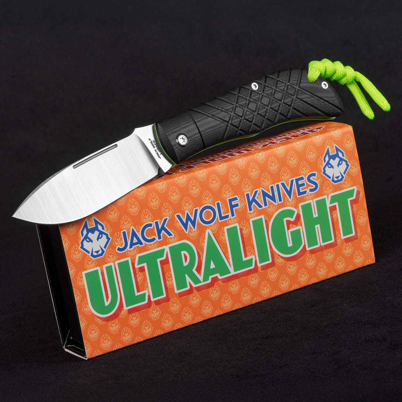 Jack Wolf Knives Timber Jack Black G10 Cross Hatch 2 | Folding