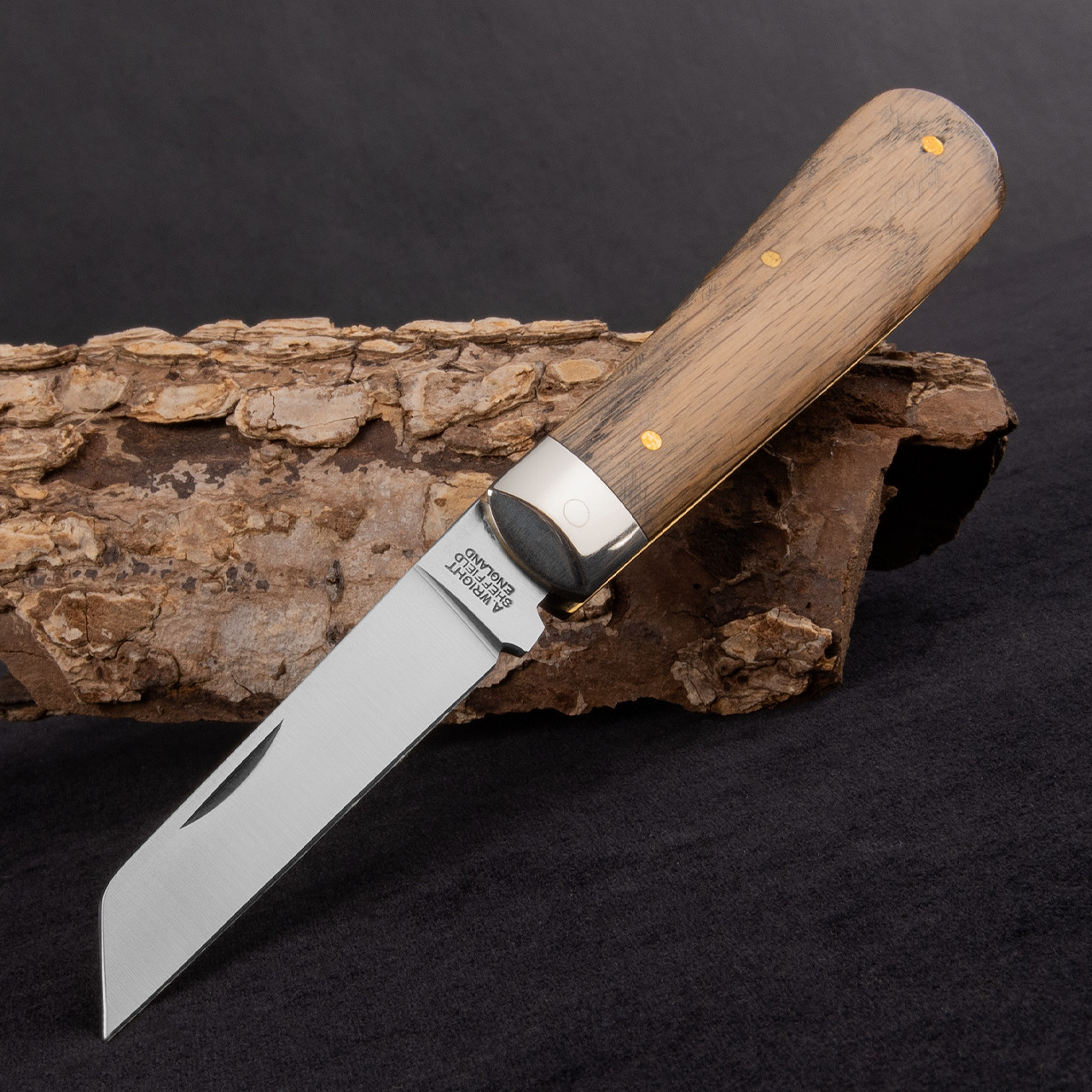 Arthur Wright Lambsfoot Whisky Barrel Oak | Folding Pocket Knife