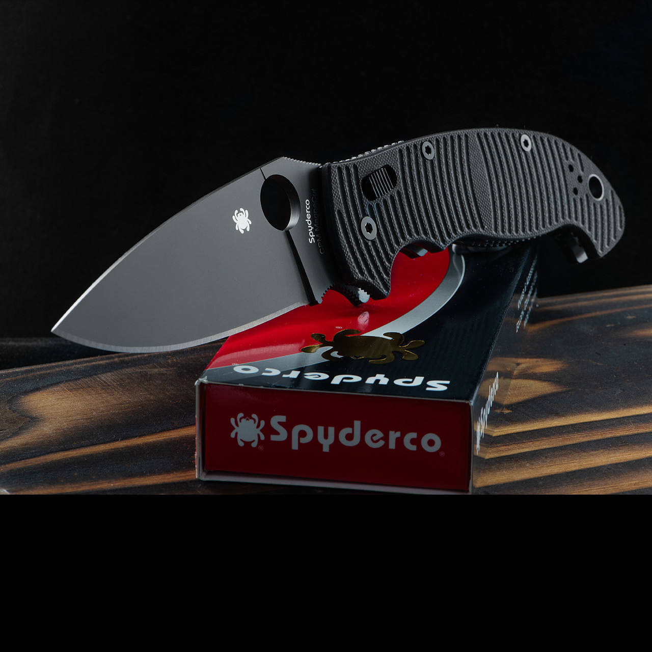 Spyderco Manix 2XL Salt Magnacut Black Folding Knife | Folding