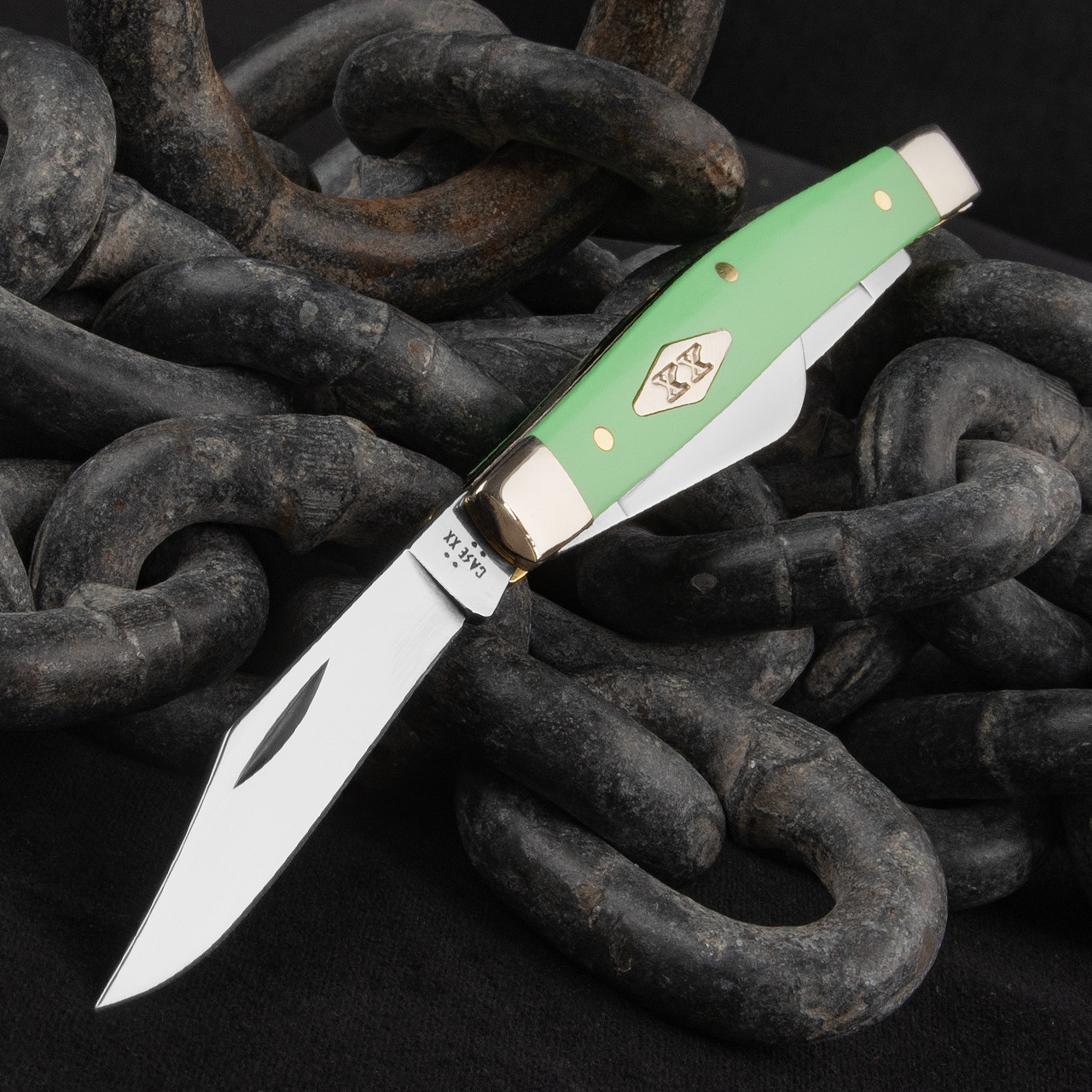 Case Trapper Mint Green Folding Knife | Folding Pocket Knife