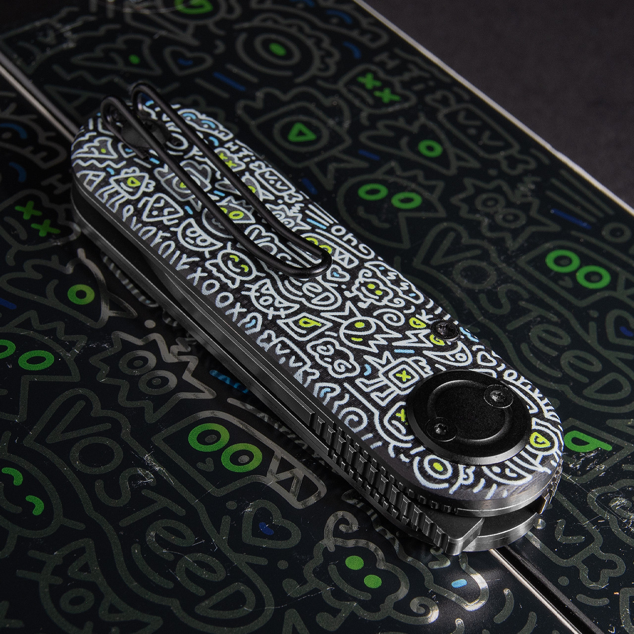 Vosteed Corgi V Vanchor Doodle Black | Folding Pocket Knife