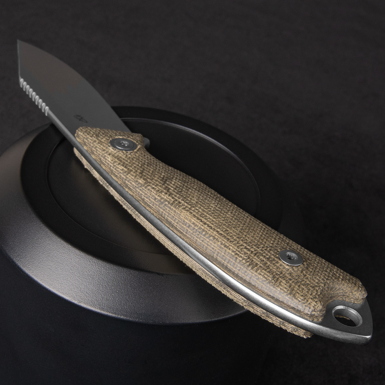 MKM Pocket Tango 4 Micarta | Fixed Blade Knife
