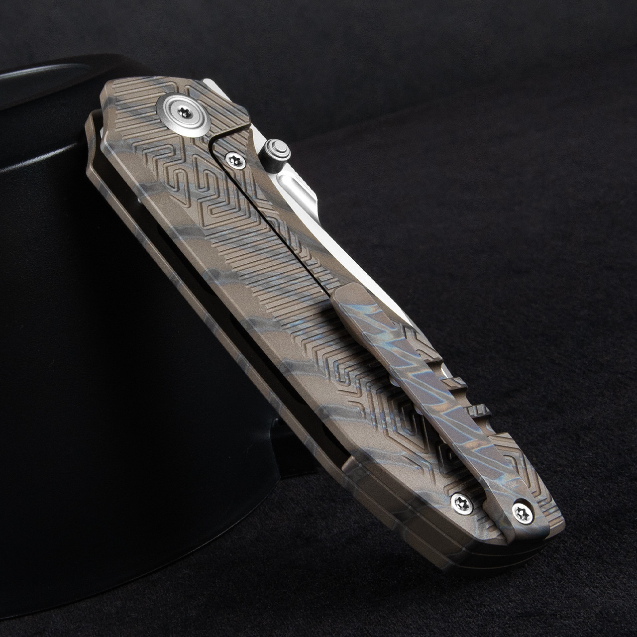 KB Knives Agera Flame Maze | Folding Pocket Knife