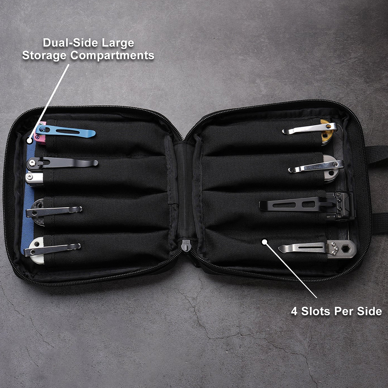 Viperade VE41 Knife Pouch with 8-Slot & Tool Pouch Blk | Other